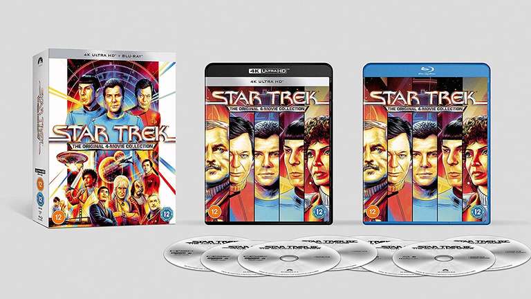 Star Trek Original 4 movie collection 4k uhd blu ray £44.95 @ Amazon