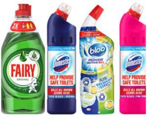 Mix and match 2 products for £1.50 including domestos/fairy liquid/Mr sheen/cif/glade @ Asda