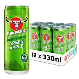 Carabao Energy Drink 12 x 330ml (50p each) with voucher £5.50 S&S