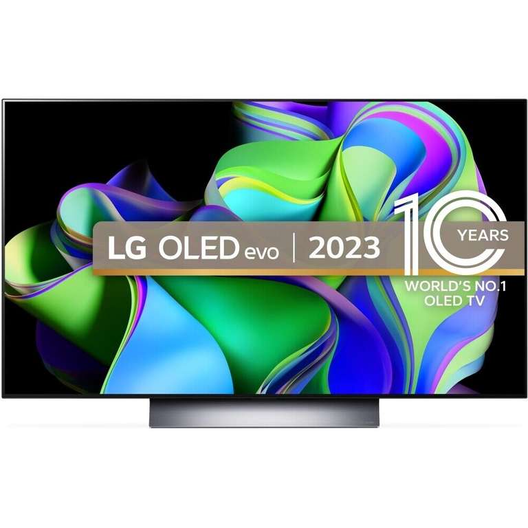 LG OLED48C36LA OLED evo C3 4K Smart TV - Black W/Code Marks Electrical