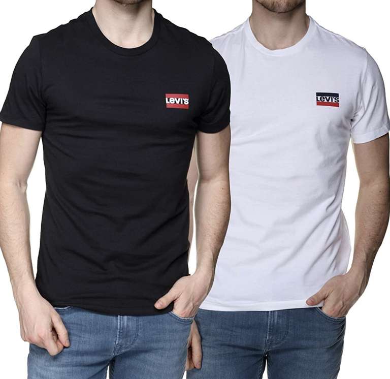 Levi's Men's 100% cotton Crewneck Graphic T-Shirt 2 Pack - £22.95 free delivery @ Amazon