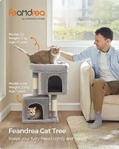 Feandrea Cat Tree House Tower W/Code
