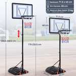 Yaheetech Outdoor Adjustable Basketball Stand W/Vouchers - Sold by Yaheetech UK