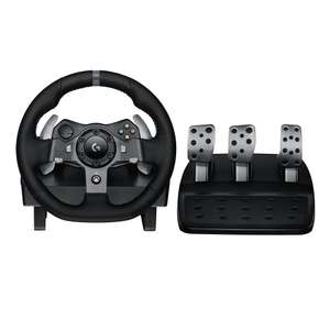 Logitech G G920 Driving Force Racing Wheel & Floor Pedals, Real Force Feedback, for Xbox Series X|S, Xbox One, PC, Mac - Black