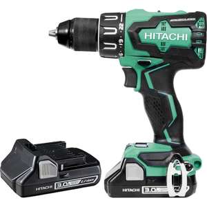 Hitachi 18V Cordless Brushless Combi Drill 2 x 3.0Ah - £89.98 (With Code) @ Toolstation
