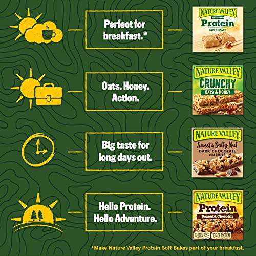 Nature Valley Crunchy Oats and Chocolate Cereal Bars 18 x 42g (£5.36 - £5.67 with S&S)