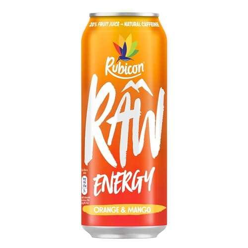 Rubicon RAW 12 Pack Orange & Mango 500ml Energy Drink £7.65 Subscribe and save