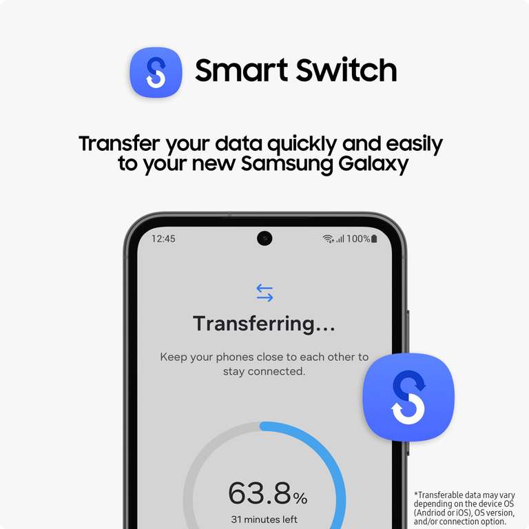 Samsung Galaxy S24, AI Android Smartphone, 8GB RAM, 128GB Storage, 50MP Camera, Long Battery Life (Amber Yellow, Onyx Black & Cobalt Violet)