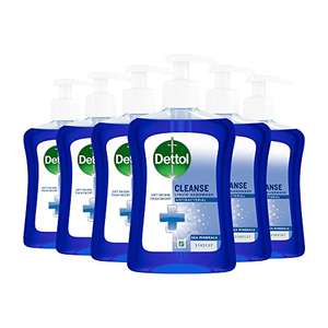 Dettol Cleanse Antibacterial Hand Wash Soap 6 Pack, Sea Minerals, Dispensing Pump, Multipack of 6, 6 X 250 ml £3.88 @ Amazon Warehouse