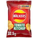 Walkers Tomato Ketchup Crisps Box, 32.5 g (Case of 32) £13.87 / £12.48 Subscribe & Save @ Amazon