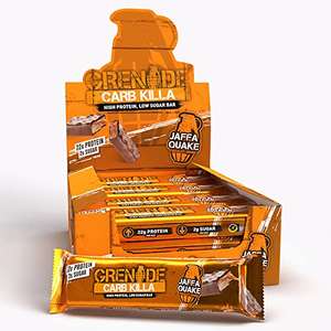 12 Grenade Jaffa Quake Protein Bars £14.99 / £14.24 via sub and save + potential 10% first order discount @ Amazon