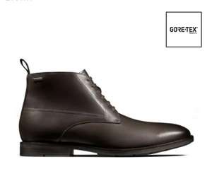 Clarks ‘Ronnie’ GORETEX Leather Boots (2 Colours / Sizes 6-11) - £49 + Free Delivery & Returns @ Clark’s Outlet