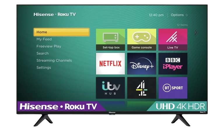 Hisense Roku 55 Inch R55A7200GTUK Smart 4K HDR Freeview TV £299 click and collect at Argos