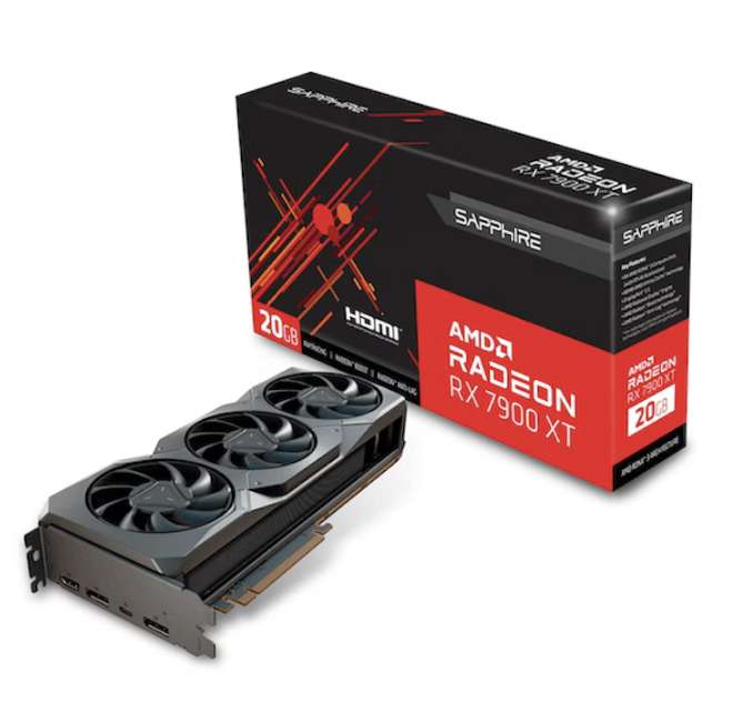 Sapphire Radeon RX 7900 XT Gaming 20GB GDDR6 Graphics Card (+ Free Game: Last of Us) - £779.99 (+£7.99 Delivery) @ Overclockers