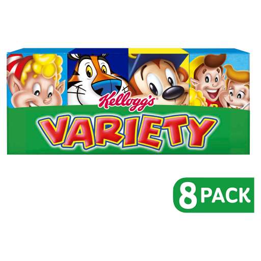 Kellogg's Breakfast Cereal Variety Pack 8 Boxes 190g £1.35 @ Co-operative