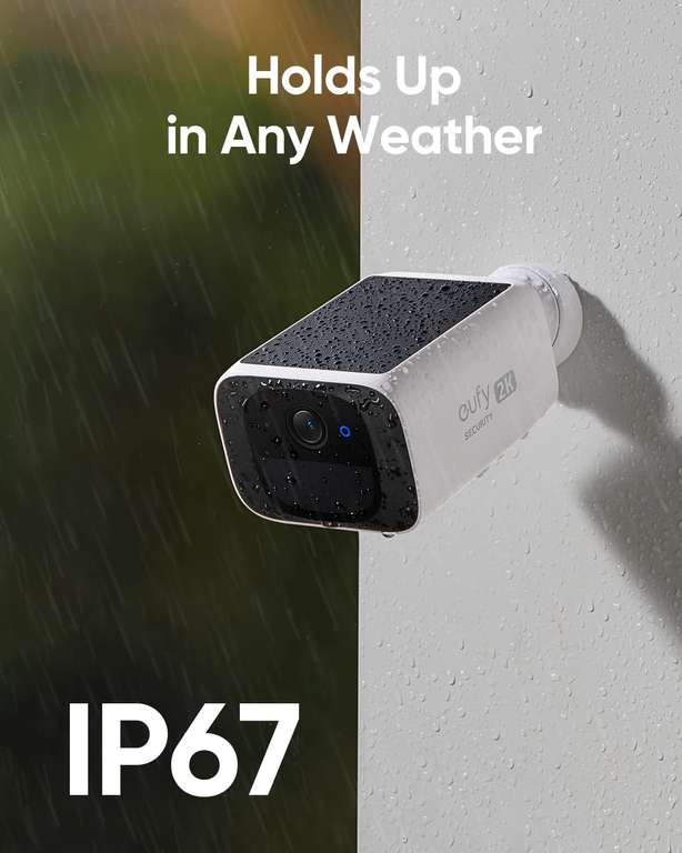eufy Security Outdoor Surveillance Camera S220 SoloCam, 2K Resolution (Refurbished) W/Voucher Sold by AnkerDirect UK FBA