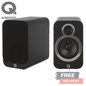 Q Acoustics 3020i Bookshelf Speakers - Carbon Black Music Home Cinema Surroun - £135.20 (With Code) @ eBay / djstoredirect