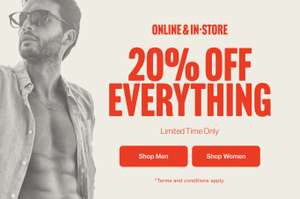 20% Off Full Price Items @ Superdry (Examples In Post/ Free Click & Collect/ Delivery £3.99)