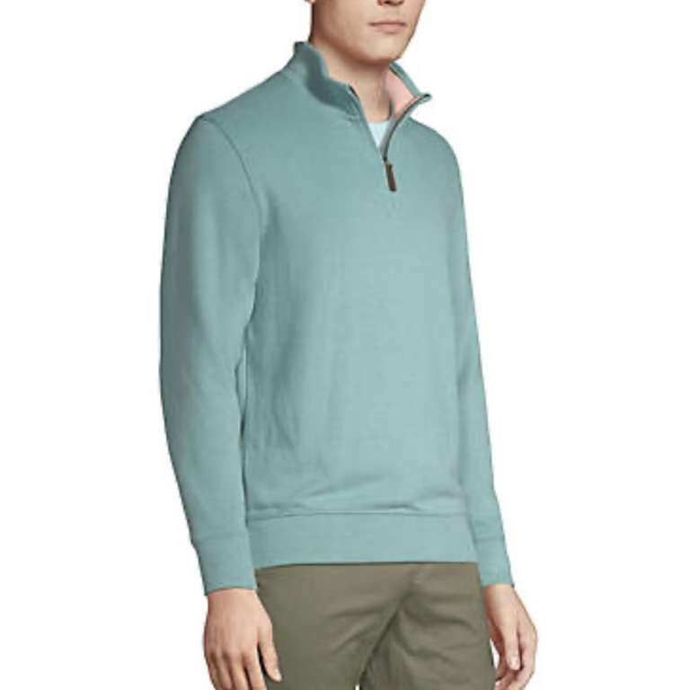 Men's Brushed Rib Heather Half Zip Jumper (Sizes L-XXL) - Free Delivery With Code