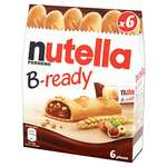 Nutella B-Ready Hazelnut Biscuit Snack Bars Pack of 6 X 22g £1.49 @ Amazon