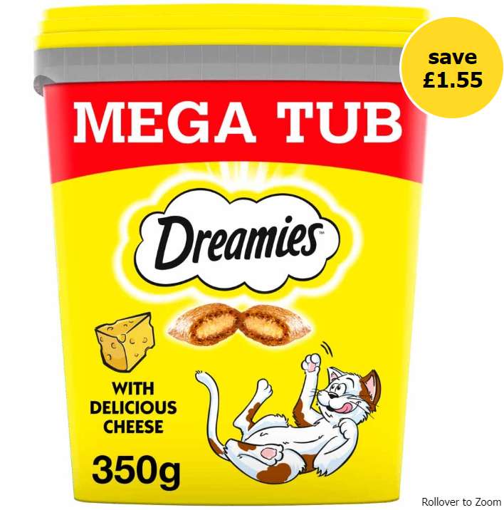 Dreamies cat treats box 350g - £4.25 free click and collect @ Wilko