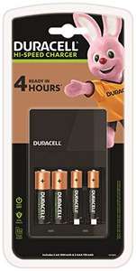 Duracell 4 hours Battery Charger with 2 AA and 2 AAA batteries £9.99 / £9.49 Subscribe & Save Amazon