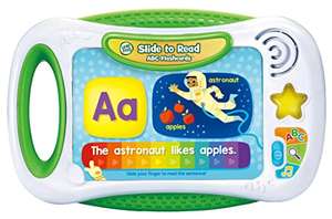 LeapFrog Slide to Read ABC Flashcards, Easy Learning, Finger Reading Flashcards, Learn Letters, Objects, Sounds & Sentences