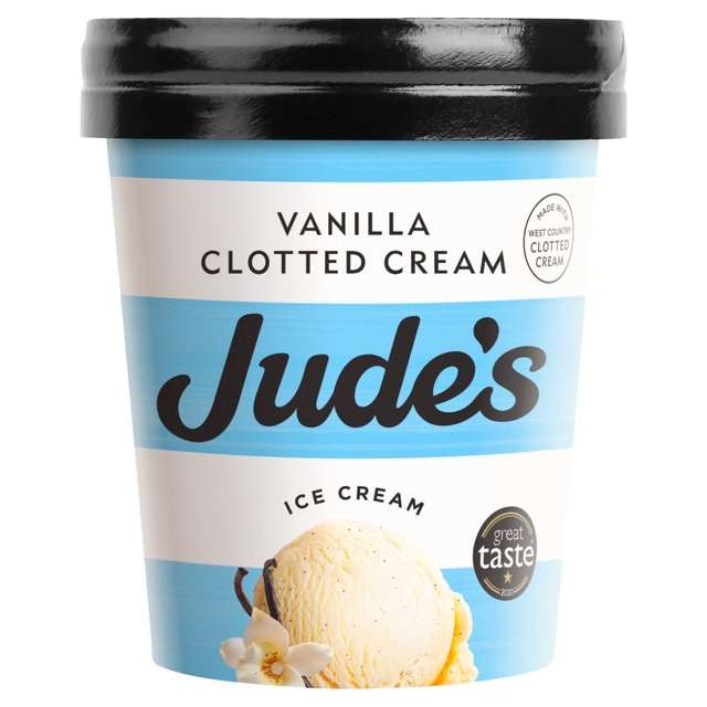 Jude's Vanilla Clotted Cream 460ml / Jude's Salted Caramel Ice Cream 460ml