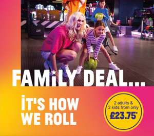 Family Deal for 4 - 1 game (Exclusions apply)