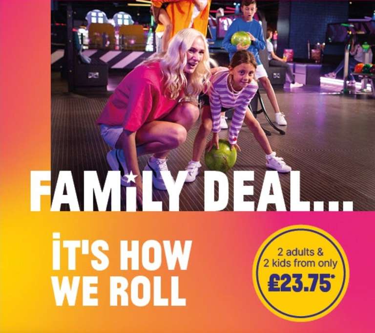 Family Deal for 4 - 1 game (Exclusions apply)
