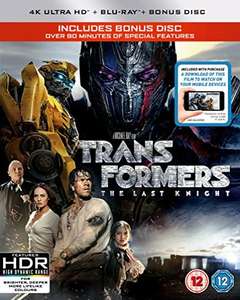 Transformers - The Last Knight (4K Blu-Ray) £4.85 @ Rarewaves