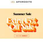 Sale - Up to 50% Off + Extra 15% Off With Code - @ Aphrodite1994