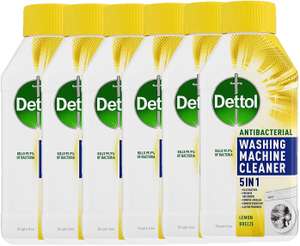Dettol Washing Machine Cleaner, Lemon Breeze, 6 x 250 ml - £15.25 / £13.73 Subscribe & Save @ Amazon