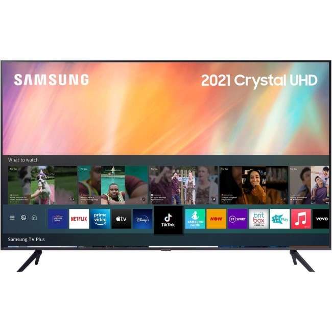Samsung AU7100 50 Inch 4K HDR Smart TV 377 97 At Appliances Direct