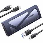 UGREEN M.2 NVMe SSD USB-C Enclosure + 1 cable £15.99 / + 2 cables £17.85 ( USB3.2 Gen2 / 10Gbps ) w / voucher @ UGREENGROUPLIMITEDUK / FBA