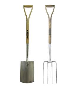 Buy one get one free on Spear & Jackson garden tools (e.g. Traditional Fork and Spade for £35 for both click & collect) @ Homebase