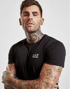 Men’s EA7 core short sleeve t shirt - £16 + Free click and collect (With Code) @ JD Sports