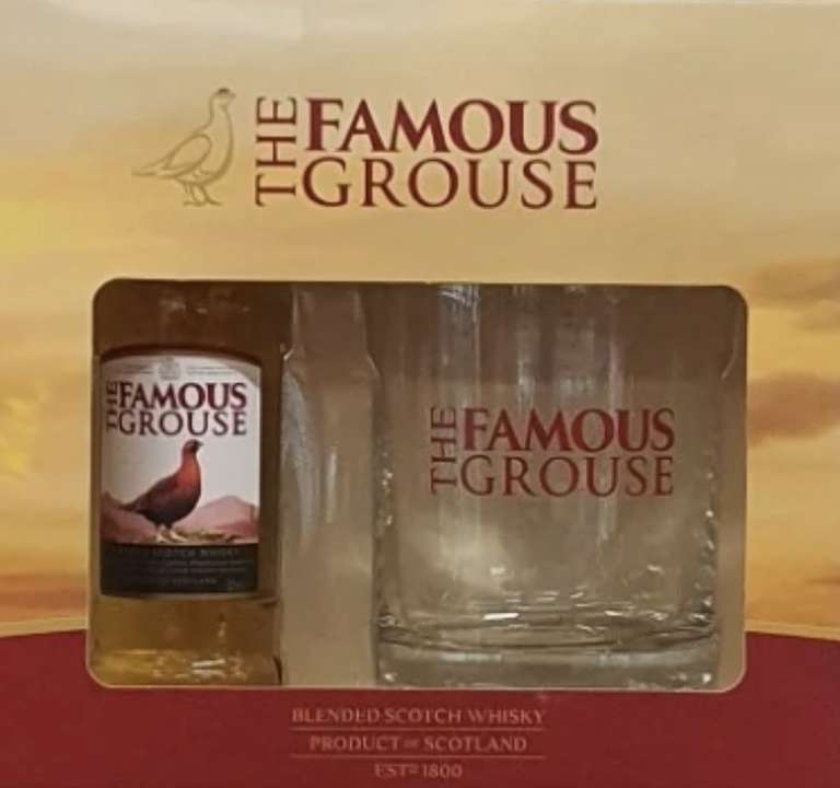 Famous Grouse Miniature & Branded Glass Gift Set - £2.99 instore @ Lidl, Thorne