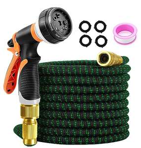 Expandable Garden Hose Water Pipe, 50FT/15M Flexible Water Hose with 8 Function Spray Nozzle - W/Voucher sold by Dprofy-UK