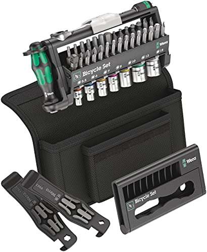 WERA 3 Square Head Socket Wrench Insert Set with bit Ratchet, Bicycle Set 41 Pieces £69.70 @ Amazon