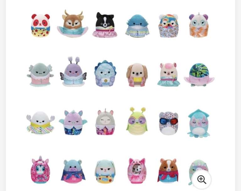 25% off selected squishmallows eg 5cm blind soft toys (free c&c)