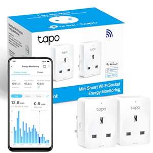 Tapo Smart Plug with Energy Monitoring (2-Pack)
