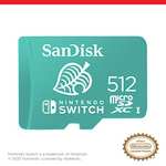SanDisk 512GB microSDXC card for Nintendo Switch consoles up to 100 MB/s UHS-I Class 10 U3 £41.23 at Amazon