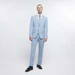 River Island Mens Suit - Blue Slim Fit - Jacket and Trousers - Sold by River Island