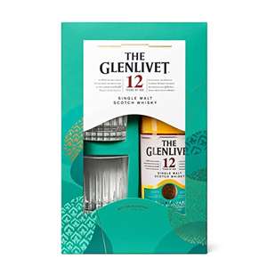 The Glenlivet 12 Year Old Single Malt Scotch Whisky Gift Pack with Two Glasses, 70cl