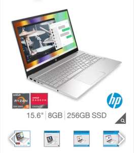 HP Pavilion, AMD Ryzen 5, 8GB RAM, 256GB SSD, 15.6 Inch Laptop, 15-eh1013na