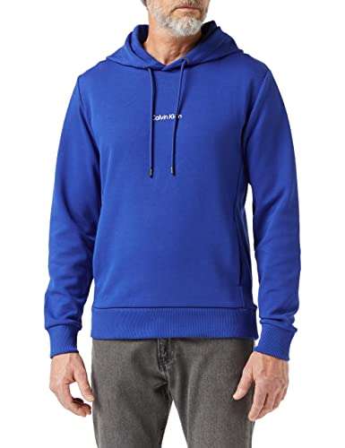 Calvin Klein Men's Hoodie Hooded Sweatshirt (Small and blue Only) - £24.87 @ Amazon