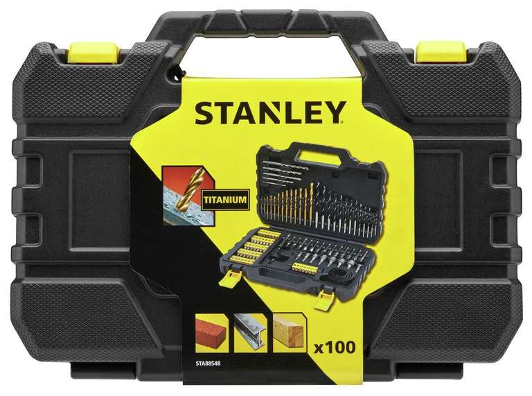 Stanley 100 Piece Drill Bit Set - Free C&C