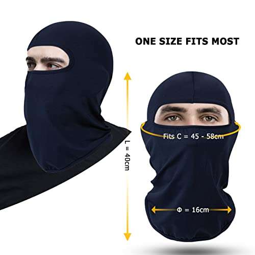 BEEWAY Balaclava Face Mask - Motorcycle Cycling Ski Mask for Helmet - various colours - £1.99 @ Dispatches from Amazon Sold by PROCHN