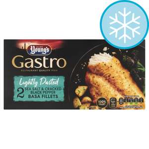Youngs Gastro 2 Sea Salt & Pepper Basa Fillets 310G with clubcard